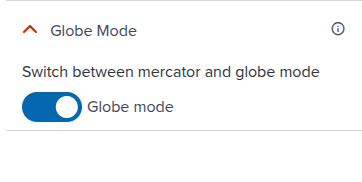 Header Slide Settings Panel - Globe Mode