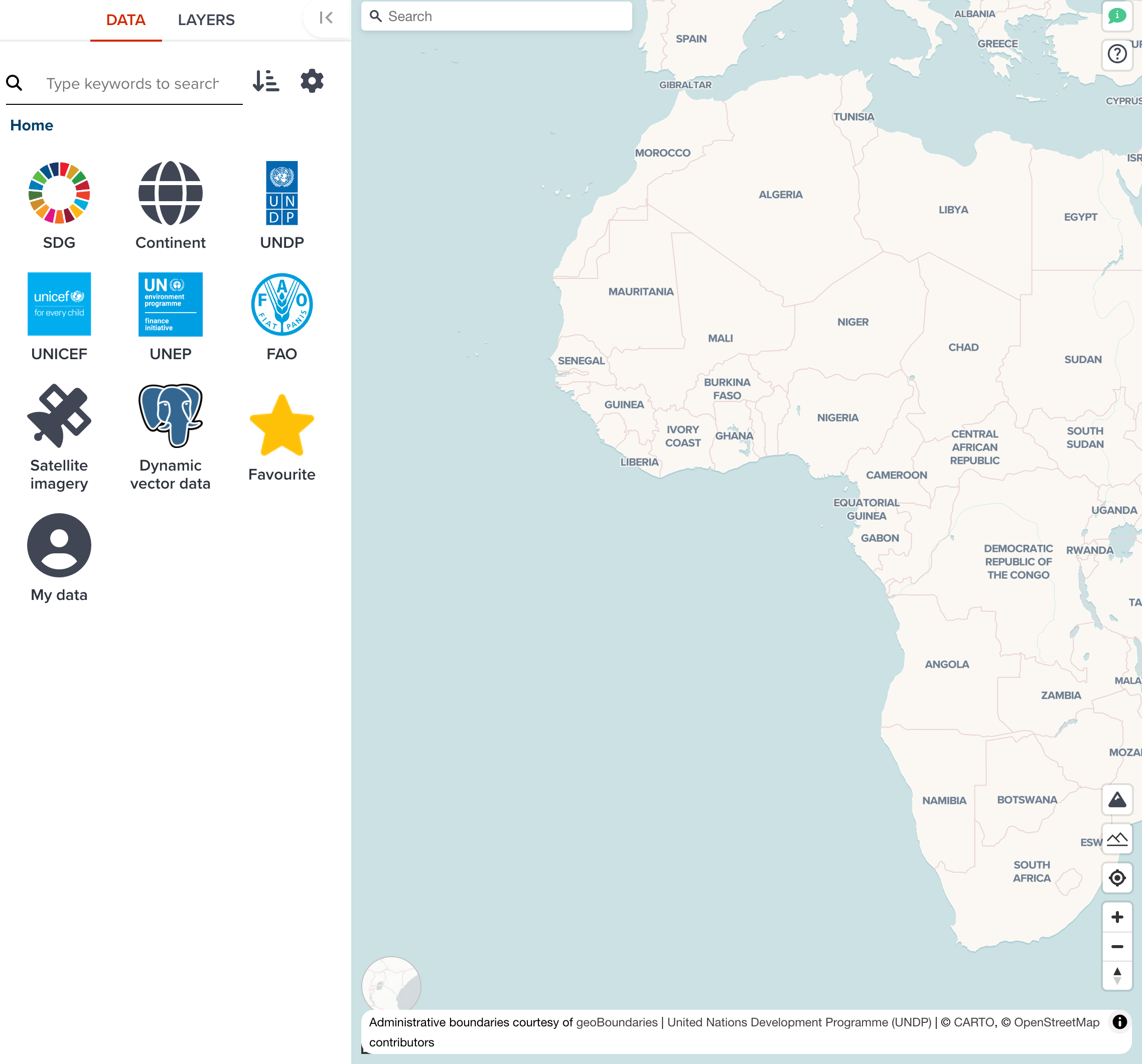A blank map editor for creating new map